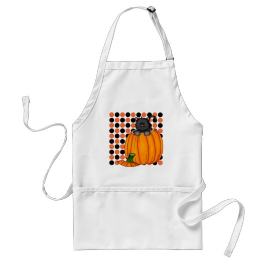 Halloween Cat T - Shirt und Geschenke Schürze (Vorne)