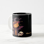 Halloween Cat Tasse (Vorderseite Links)