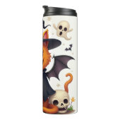 Halloween Cat Thermal Tumbler Thermosbecher (Nach rechts gedreht)