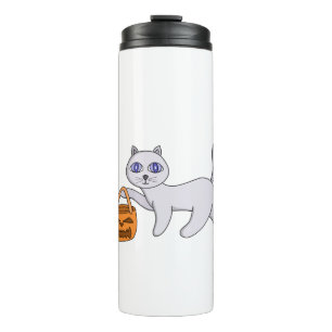 Halloween Cat Thermosbecher