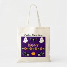 Halloween Cat Tote Bag - Persönlich gestalten