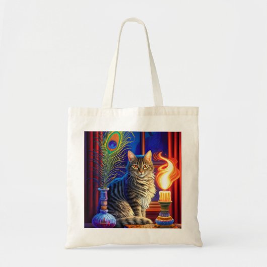 Halloween Cat Tragetasche (Vorne)