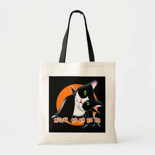 Halloween Cat Tragetasche (Vorne)