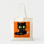 Halloween Cat Trick oder Treat Bag Tragetasche (Vorne)