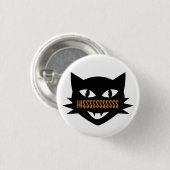 Halloween Cat Trick oder Treat Button (Vorne & Hinten)