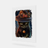 Halloween Cat Tshirt Acrylschild (Winkel)