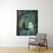 Halloween Cat und Ghost Wandteppich (Beispiel)
