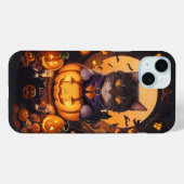 Halloween Cat und Pumkin Case-Mate iPhone Hülle (Rückseite (Horizontal))