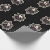 Halloween Cat, Vampire Cat Geschenkpapier (Ecke)