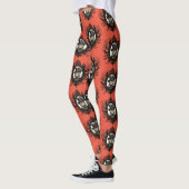 Halloween Cat, Vampire Cat, Lady Fangzähne Leggings (Links)