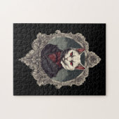 Halloween Cat, Vampire Cat Puzzle (Horizontal)