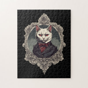 Halloween Cat, Vampire Cat Puzzle