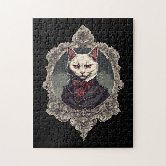 Halloween Cat, Vampire Cat Puzzle (Vertikal)