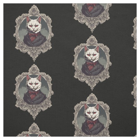 Halloween Cat, Vampire Cat Stoff (Muster)