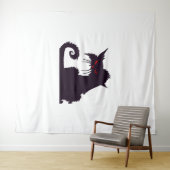 Halloween Cat Wandteppich (Beispiel (Horizontal))