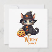 Halloween Cat Witchy Paws (Rückseite)