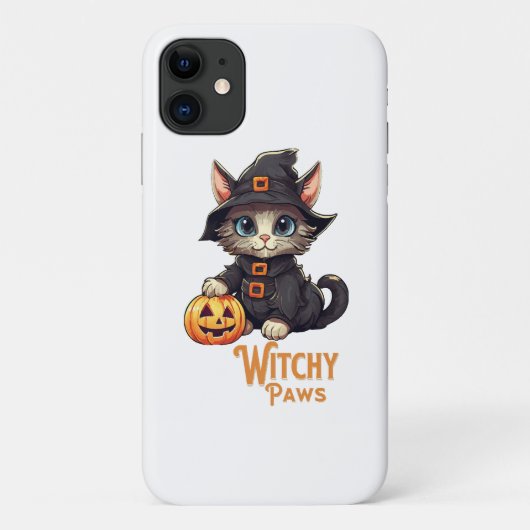 Halloween Cat Witchy Paws Case-Mate iPhone Hülle (Rückseite)
