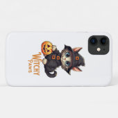 Halloween Cat Witchy Paws Case-Mate iPhone Hülle (Rückseite (Horizontal))