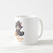 Halloween Cat Witchy Paws Kaffeetasse (VorderseiteRechts)