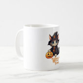 Halloween Cat Witchy Paws Kaffeetasse (Vorderseite Links)