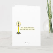 Halloween CAT WITH MOON Karte (Rückseite)