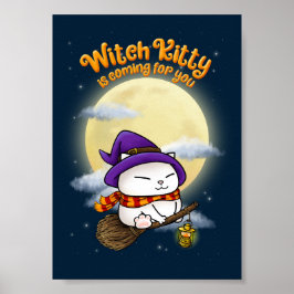 Halloween Cat Witze Kitty Poster