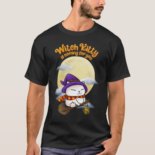 Halloween Cat Witze Kitty T-Shirt (Vorderseite)