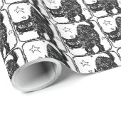 HALLOWEEN CAT-WRAPPING-PAPIER GESCHENKPAPIER (Rolleneckpunkt)