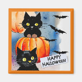 Halloween Cats and Bats Magnet (Vorne)