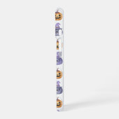 Halloween Cats and Pumpkins Pattern iPhone 16 Hülle (Linke Seite)