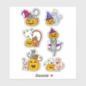 Halloween Cats Aufkleber (Blatt)