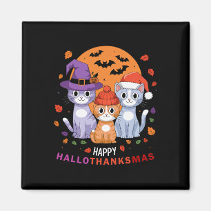 Halloween Cats Erntedank Weihnachtsfest Happy Hall Magnet