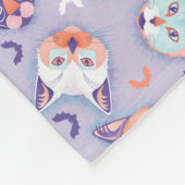 Halloween-Cats Fleecedecke (Ecke)