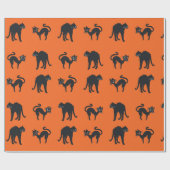 Halloween Cats Glossy Wrapping Paper, 30 in x 2 ft Geschenkpapier (Flach)