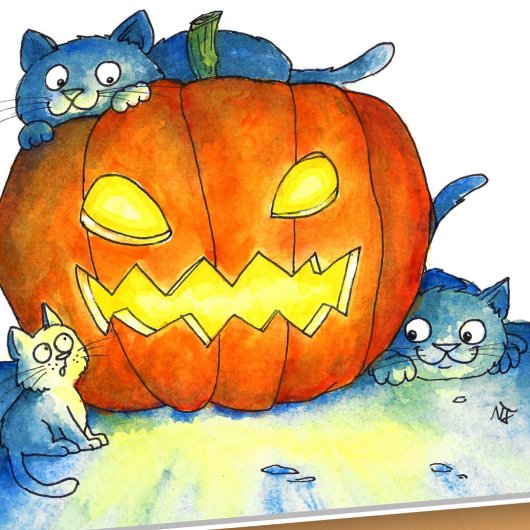Halloween Cats Gruß Karte