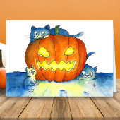 Halloween Cats Gruß Karte