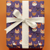 Halloween Cats in Kostüm Geschenkpapier