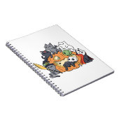 Halloween Cats Kittens Notizblock (Rechte Seite)