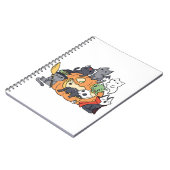 Halloween Cats Kittens Notizblock (Linke Seite)
