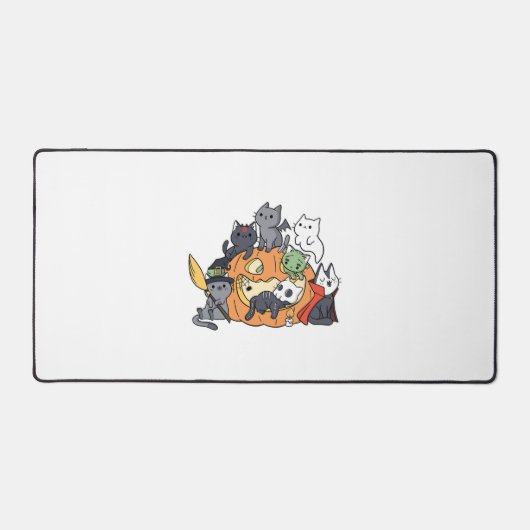 Halloween Cats Kittens Schreibtischunterlage (Vorderseite)