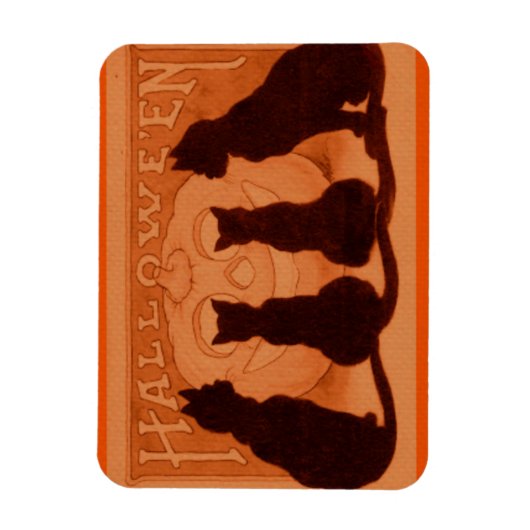 Halloween Cats Magnet (Vertikal)