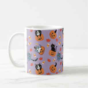 Halloween Cats 'N Pumpkins Kaffeetasse