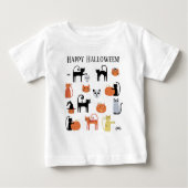 Halloween Cats Niedlich Spooky Baby T-shirt (Vorderseite)