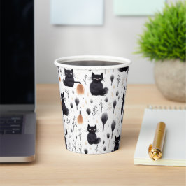 Halloween Cats Pappbecher