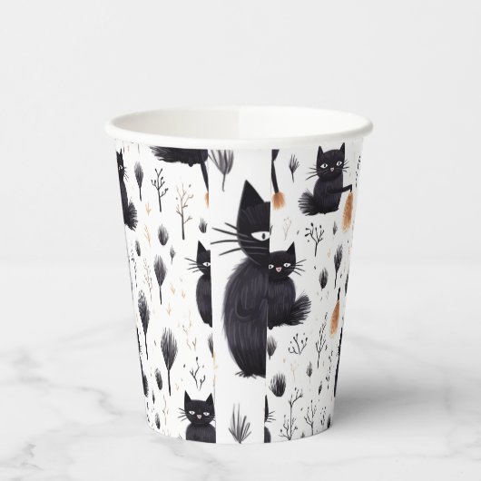 Halloween Cats Pappbecher (Links)