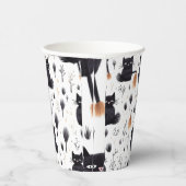 Halloween Cats Pappbecher (Rechts)