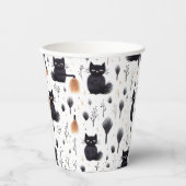 Halloween Cats Pappbecher (Vorderseite)