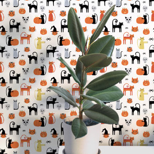 Halloween Cats Pattern Tapete