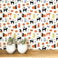 Halloween Cats Pattern