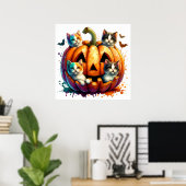 Halloween Cats Poster (Heimbüro)